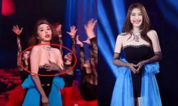 'Tình cũ Huỳnh Hiểu Minh' Lý Phi Nhi gặp sự cố tụt váy khi đang biểu diễn trên sóng truyền hình 