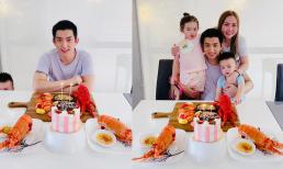 Bảo Duy đón sinh nhật bên vợ ba và các con, gây chú ý bởi bàn tiệc đơn giản nhưng 'chanh sả'