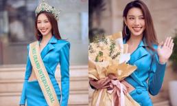 Hình ảnh đầu tiên của Hoa hậu Thùy Tiên hậu cách ly: Lên đồ nổi bần bật khoe visual cực xịn, chiếc vương miện tinh xảo gây choáng  