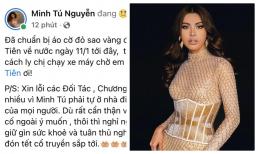 Minh Tú bất ngờ thông báo cách ly vì nhiễm Covid-19, hứa hẹn làm điều này cho hoa hậu Thùy Tiên ngay khi khỏi bệnh