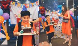 Hoa hậu Diễm Hương và gia đình tổ chức tiệc sinh nhật 7 tuổi hoành tráng cho con trai