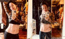 Nhật Kim Anh gây bất ngờ khi khoe cơ bụng 'nhấp nhô', múi nào ra múi nấy