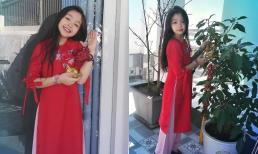 Con gái Elly Trần gây sốt khi diện áo dài: Nhan sắc xinh xắn chuẩn hot girl, riêng đôi chân dài quá đỉnh 