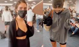 Cựu Hoa hậu Hoàn vũ Olivia Culpo gặp sự cố ở sân bay vì ăn mặc quá gợi cảm 