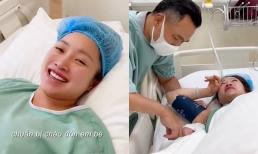 Vợ kém 16 tuổi của Chi Bảo xúc động bật khóc chia sẻ khoảnh khắc chào đời của quý tử