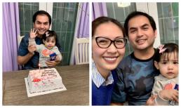 Đức Tiến giản dị mừng sinh nhật bên vợ con, ái nữ chiếm spotlight vì dung mạo thanh tú