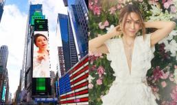 Sau Hoàng Thùy Linh, hình ảnh Mỹ Tâm bất ngờ xuất hiện ở Quảng trường Thời đại của Mỹ