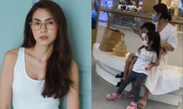 Bị 'team qua đường' bắt gặp đưa 2 nhóc tì đi dạo, thần thái Hà Tăng trông thế nào mà ai cũng xuýt xoa? 