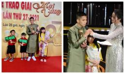 Nhận giải Mai vàng thay mẹ nuôi, con trai Phi Nhung xin mọi người làm điều này cho cố ca sĩ ngay trên sân khấu