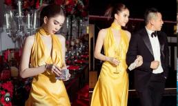 Ngọc Trinh 'xả kho' bộ ảnh cực sang chảnh trong tiệc cuối năm ở dinh thự Venus, 'kè kè' Vũ Khắc Tiệp hệt vợ chồng son 