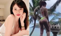 Con dâu tỷ phú Hoàng Kiều lộ body thật qua hình ảnh 'chất lượng thấp', dân tình 'mất tập trung' khi soi đến vòng ba 