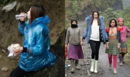 Xúc động trước khung hình Hoa hậu Thùy Tiên ngồi ăn bánh mì trong chuyến từ thiện ở Cao Bằng