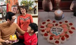 Chí Nhân đón tuổi mới nhưng dòng chữ trên bánh sinh nhật lại gây tò mò