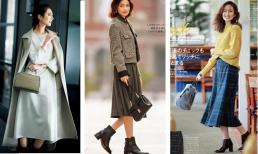 Chỉ mặc quần trong mùa đông? Học blogger Nhật Bản cách dùng 'váy' cho phù hợp, khí chất là điểm cộng lớn