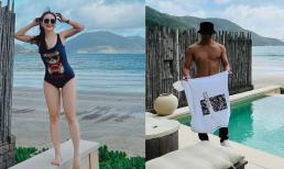 Diện bikini sau sinh, Bảo Thanh tự nhận mình 'màu mỡ', không quên khen ngợi body của chồng