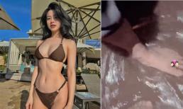'Hot girl tạp hoá' Hàn Hằng thổi bùng nghi vấn đang hạnh phúc bên Huyme khi đăng video úp mở 'tắm chung' với nửa kia