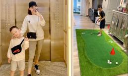 Mới 6 tuổi, con trai Ly Kute đã được mẹ cho chơi môn thể thao quý tộc