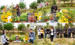 Ngọc Anh 3A về nước viếng mộ nhạc sĩ Phú Quang, vợ cố nhạc sĩ quệt nước mắt bên mộ chồng