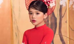 Xuýt xoa vẻ đẹp của siêu mẫu nhí Katherine Minh Vy trong tà áo dài Xuân