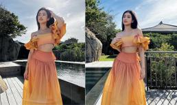 'Rich kid' Tiên Nguyễn lên đồ xinh xỉu ngày 28 Tết, khoe cơ bụng săn chắc