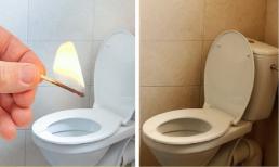 Đánh một que diêm rồi ném vào bồn cầu có công dụng tuyệt vời. Các mẹo dọn dẹp để có một ngôi nhà sạch từng mi-li-mét