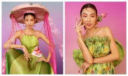 Hoa hậu Thùy Tiên diện yếm đào đội nón quai thao, khoe nét đẹp chuẩn Á Đông trong bộ ảnh đón Tết