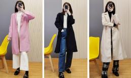 Mặc áo khoác dáng dài không chỉ có quần legging? Hãy thử mặc quần ống rộng, giấu chân và thể hiện khí chất