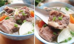 Cách hầm canh sườn củ cải sao cho thơm và đặc, dạy bạn một mẹo nhỏ, siêu ngon và không còn mùi tanh! 