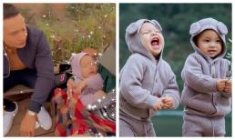 Lần đầu về quê mẹ, cặp sinh đôi của Hà Hồ cưng xỉu: Lisa múa hoa, Leon nhảy nhót rồi bất chấp lăn ra ngủ ngon lành