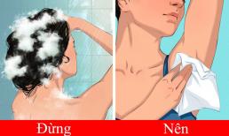 Theo nghiên cứu khoa học không cần tắm toàn thân hàng ngày mà chỉ cần rửa 3 bộ phận này trên cơ thể