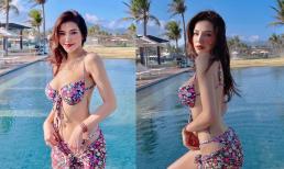 Lưu Đê Ly khoe body 'bốc lửa'  khi diện bikini, vòng một căng đầy gây chú ý
