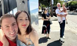 Lan Phương cùng chồng Tây đưa con gái cưng sang Úc thăm gia đình nhà nội