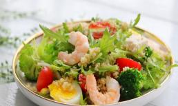 Bữa sáng nhẹ lành mạnh với một loại hạt đặc biệt, đơn giản và dễ làm, với thịt, tôm và trứng, dinh dưỡng cân bằng mà không bị đói