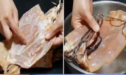 Không ngâm mực khô trong nước, hướng dẫn mẹo nhỏ, ngâm mực nhanh tươi ngon mà không có mùi tanh