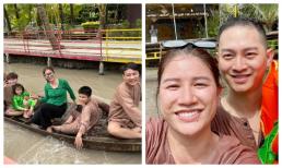 Mừng chồng về nước, Trang Trần chơi lớn khi tổ chức du lịch khắp miền Tây