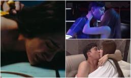 Trước cảnh nóng bỏng với Bảo Anh, Quốc Trường cũng có màn hôn như 'nuốt lưỡi' bạn diễn trên phim