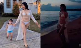 Diệp Lâm Anh diện bikini khoe vóc dáng gợi cảm đi du lịch đầu năm hậu ly thân