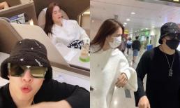 Vũ Khắc Tiệp tung loạt ảnh trong chuyến bay mới nhất cùng Ngọc Trinh, nhan sắc 'Nữ hoàng nội y' lúc ngủ trông thế nào? 