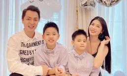 Vợ chồng Đăng Khôi tổ chức sinh nhật cho con trai tại nhà riêng, tiết lộ tính cách và thành tích học tập của cậu cả