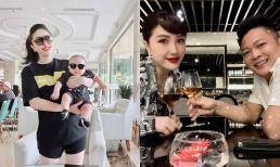 Bảo Thy hiếm hoi khoe cận mặt con trai hơn 3 tháng tuổi, nhóc tỳ diện đồ 'tông xuyệt tông' giống mẹ