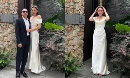 Tóc Tiên và Hoàng Touliver diện lại đồ cưới kỷ niệm 2 năm về chung nhà, vòng 1 o ép bốc lửa chiếm spotlight