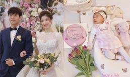 Cầu thủ Nguyễn Văn Dũng và vợ rich kid bất ngờ công khai đã có con 1 tháng tuổi