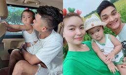 Vợ Mạc Văn Khoa bị ông xã trách 'bơ chồng' vì con, biểu cảm của ái nữ chụp ảnh cùng bố gây chú ý