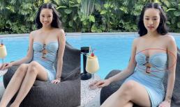 Hot girl Thúy Vi lại để lộ miếng dán ngực kém duyên