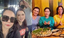 Vợ cố nghệ sĩ Chí Tài hào hứng trong chuyến đi chơi cùng Việt Hương sau khi về Việt Nam