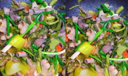 Làm món lòng xào dưa đảm bảo bắt miệng khi trời lạnh, bí quyết để lòng giòn ngon không bị dai có ở đây 