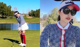 Phạm Hương khoe cuộc sống sang chảnh ở trời Tây: Diện đồ hàng hiệu, đi đánh golf cuối tuần