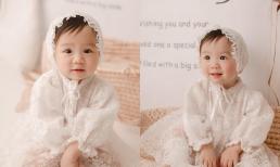 An Nguy tung bộ ảnh mừng con gái cưng tròn 1 tuổi, loạt biểu cảm cưng xỉu của cô bé gây 'lụi tim'