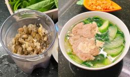 Đầu tôm và vỏ tôm đừng vứt đi lãng phí, hãy xay nhuyễn để làm món canh thơm ngon 