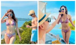 Phương Trinh Jolie - Lý Bình đồng lòng 'show body' căng đét: Nàng sở hữu vòng 1 ngồn ngộn, chàng múi nào ra múi đó